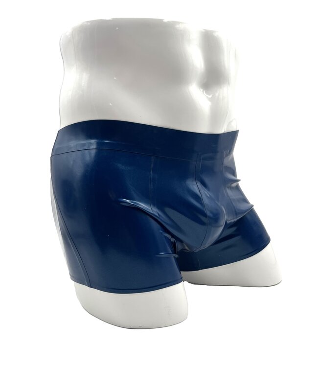 Metallic blue latex Shorts