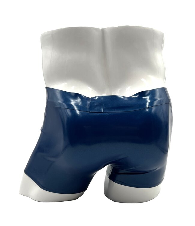 Metallic blue latex Shorts