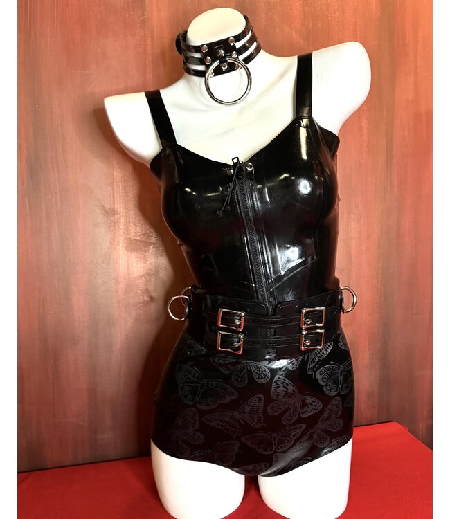 Latex Knickers with Textured Butterfly