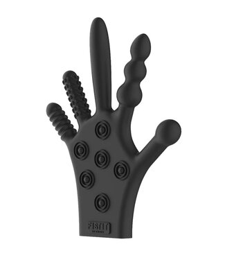 Shots America Fist It Silicone Stimulation Glove Black Shots America Fist It Silicone Stimulation Glove Black
