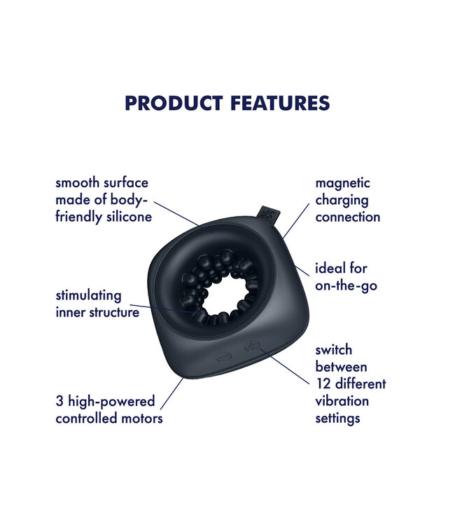 Satisfyer Ring Stroker Black