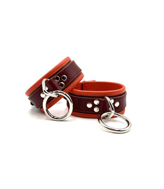 KOOKIE INT'L Deluxe 2-Tone Locking Ankle Cuffs O Ring