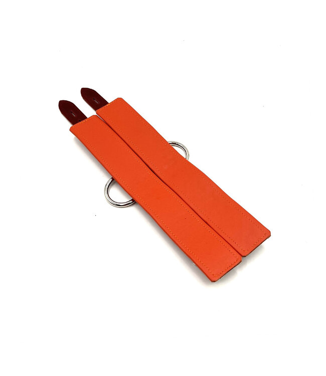 Deluxe 2-Tone Locking Ankle Cuffs O Ring