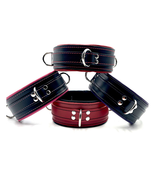Piping & fleece lining Bondage collar