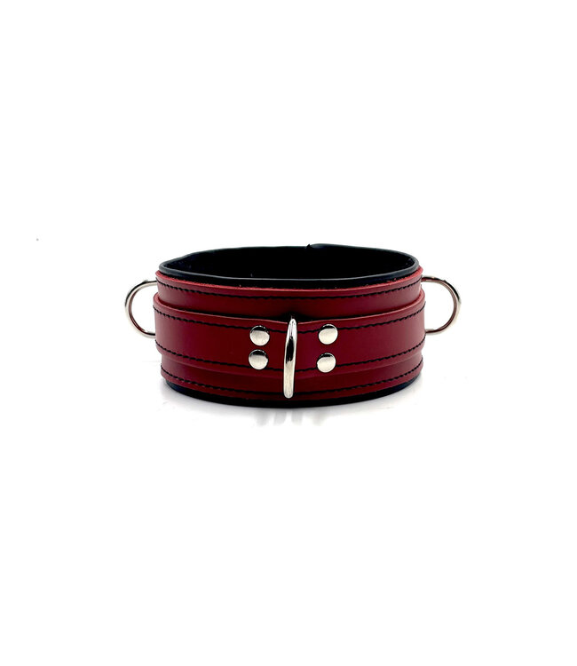 Piping & fleece lining Bondage collar