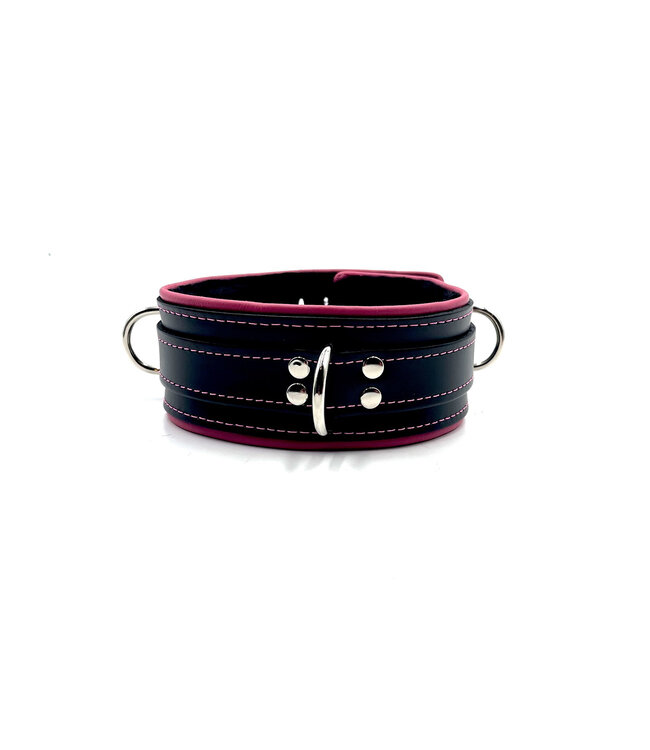Piping & fleece lining Bondage collar