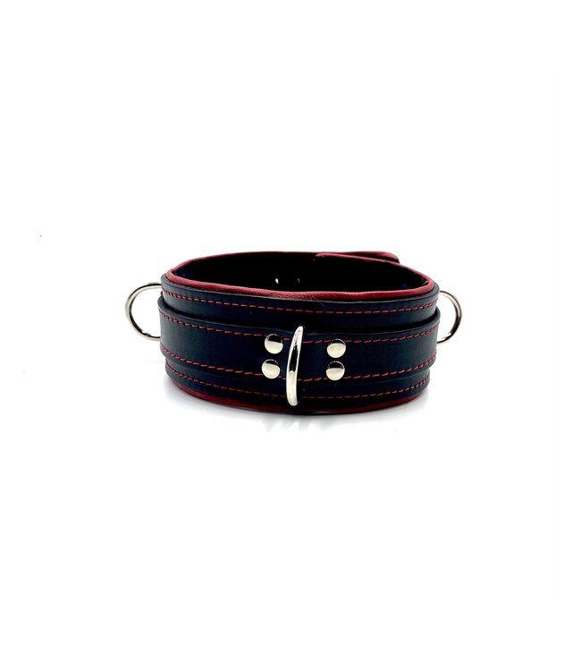 Piping & fleece lining Bondage collar