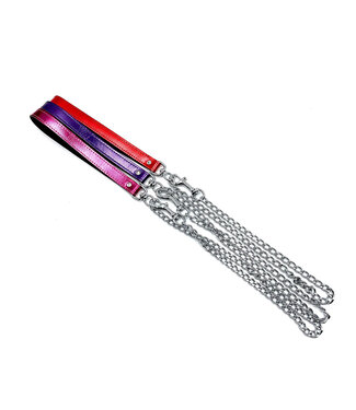 KOOKIE INT'L Leather Swivel Leash in Metallic Colors