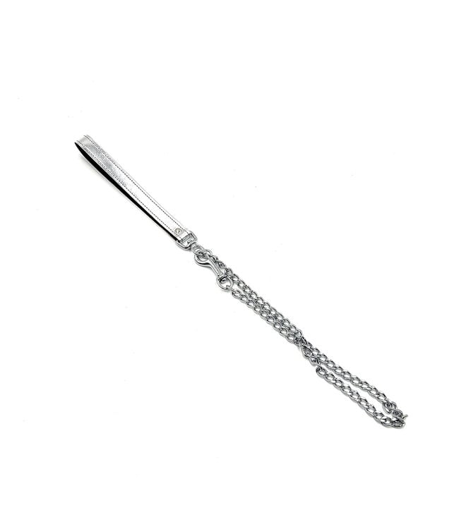 Leather Swivel Leash in Metallic Colors