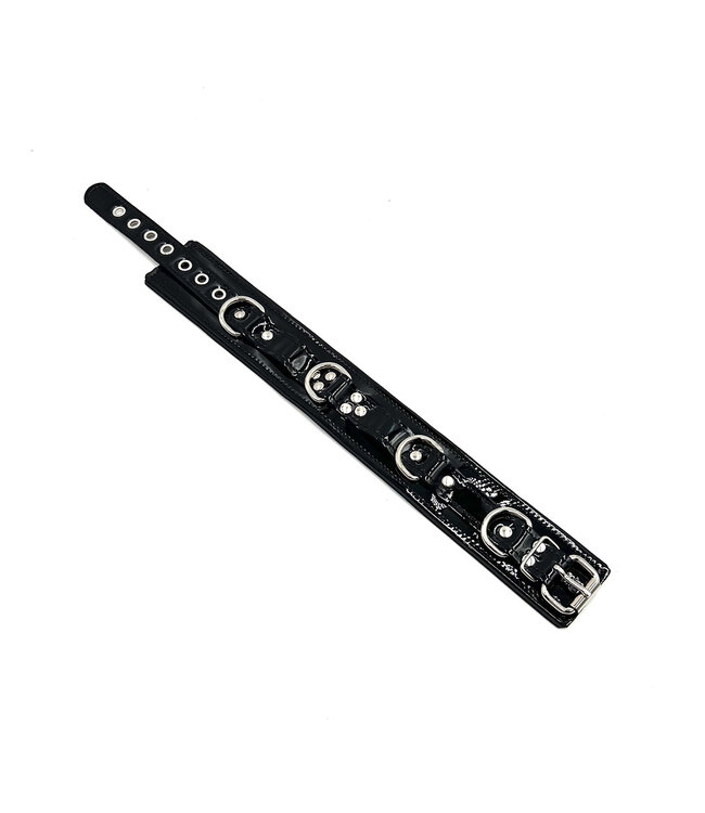 Leather Lined D Rings Collar