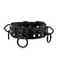 Bondage Collar With Rings And Rivets