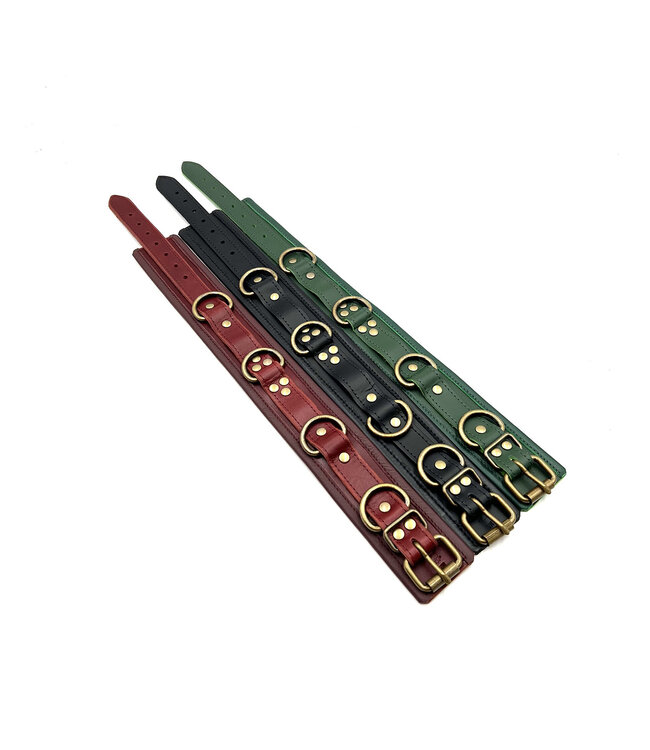 Brassware Leather Collar D-Ring