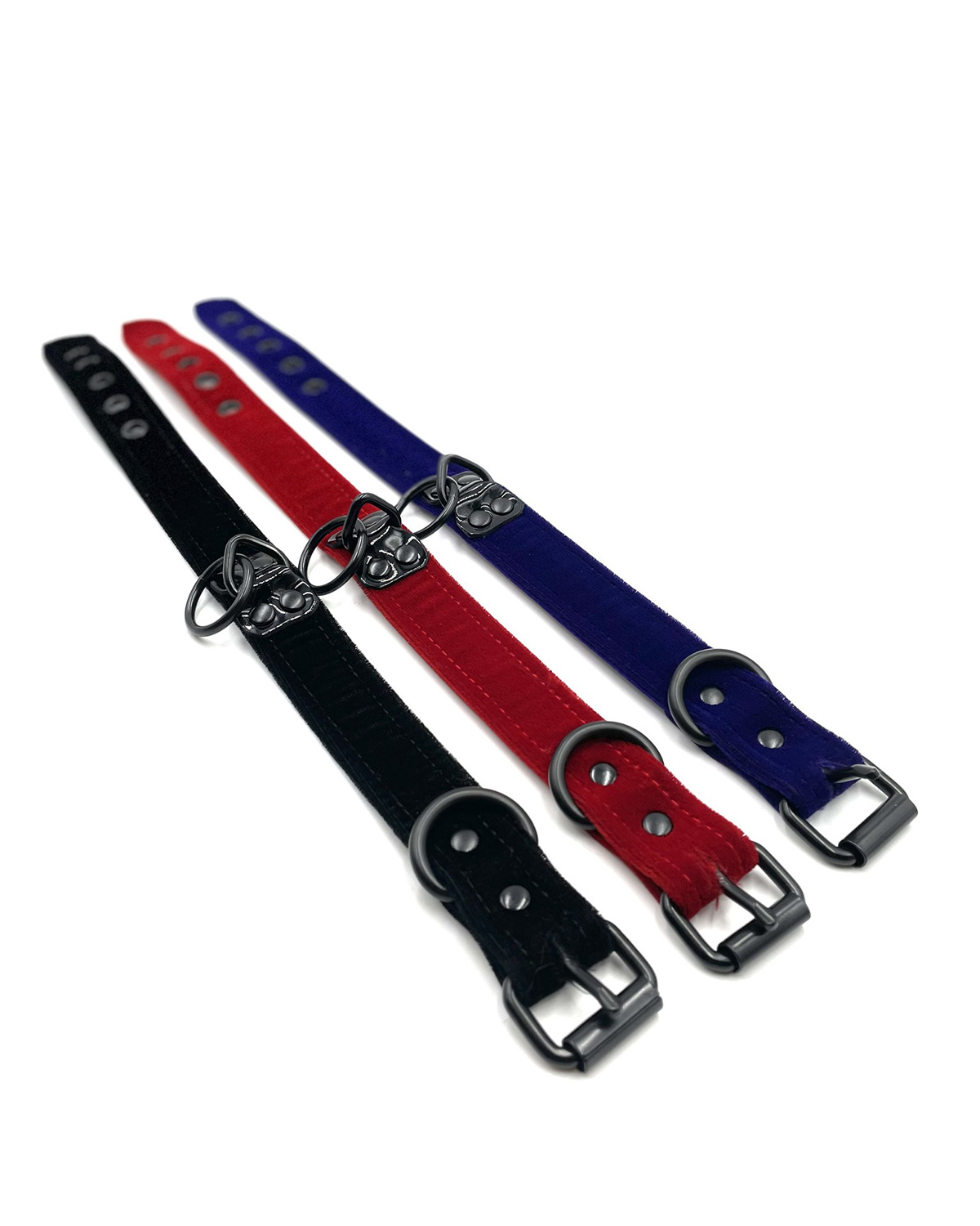 Volality Collars Velvet Collar with Black Hardware | KOOKIE INT'L | BDSM Collars - Bondesque