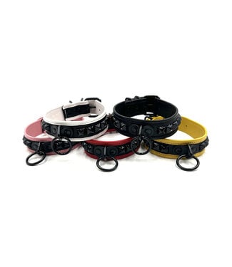 KOOKIE INT'L Baby Punk Leather Collar with Studs