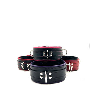 KOOKIE INT'L Pipping & fleece lining Bondage collar