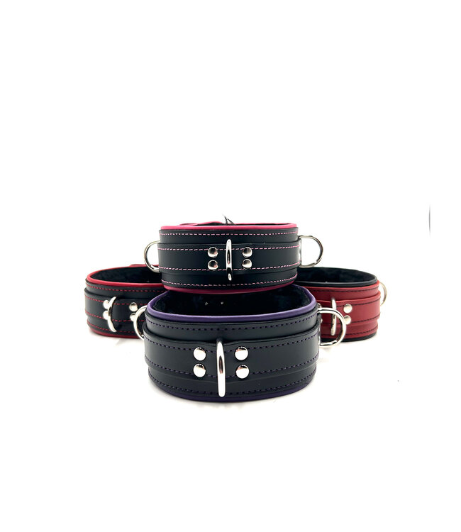 Pipping & fleece lining Bondage collar