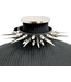 Heavy Goth Three row spiked Choker