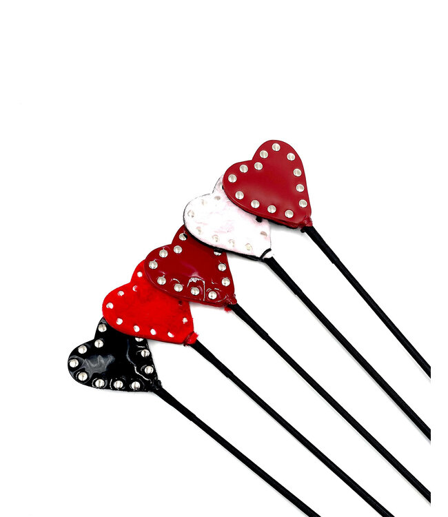 Leather Heart Riding Crop