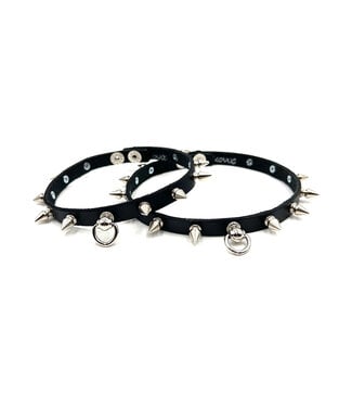 Axovus LLC Leather Spiked Loop Choker