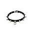 Leather Spiked Loop Choker