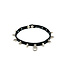 Leather Spiked Loop Choker