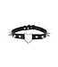 Funk Plus Leather Choker With a Heart and Spikes