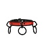 Bondage collar with black loops