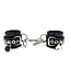 Locking Lined PVC Wrist Bondage Cuffs