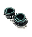 Locking Satin Lined Leather Ankle Bondage Cuffs