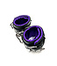 Locking Satin Lined Leather Ankle Bondage Cuffs