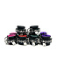 Axovus LLC Locking Satin Lined Leather Bondage Wrist Cuffs