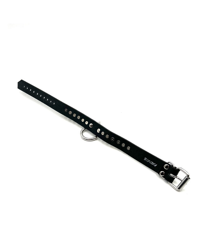 Spike Sub Leather Bondage Collar