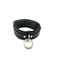 Locking Black Satin Padded Collar