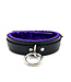 Locking Black Satin Padded Collar