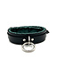 Locking Black Satin Padded Collar