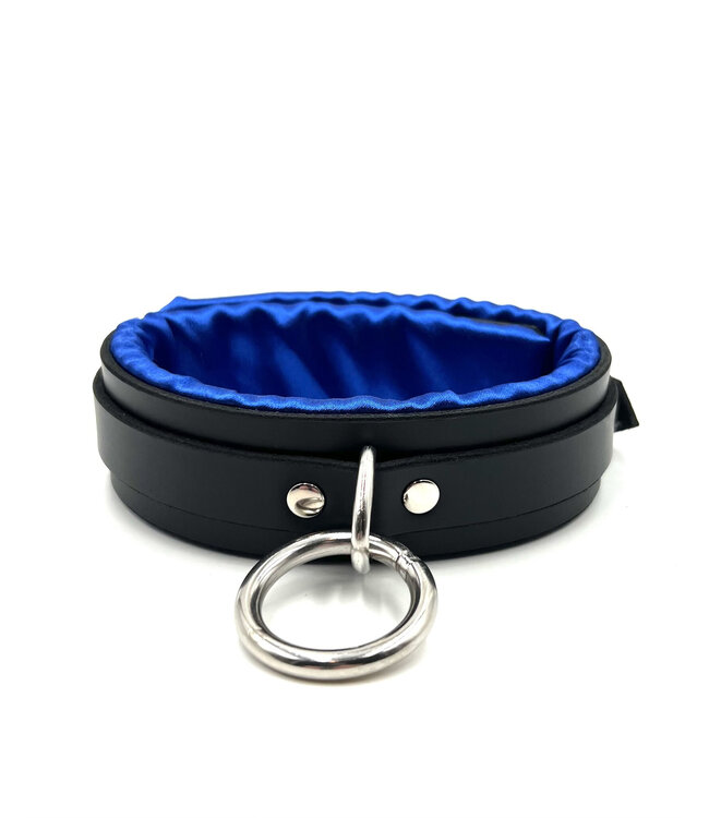 Locking Black Satin Padded Collar
