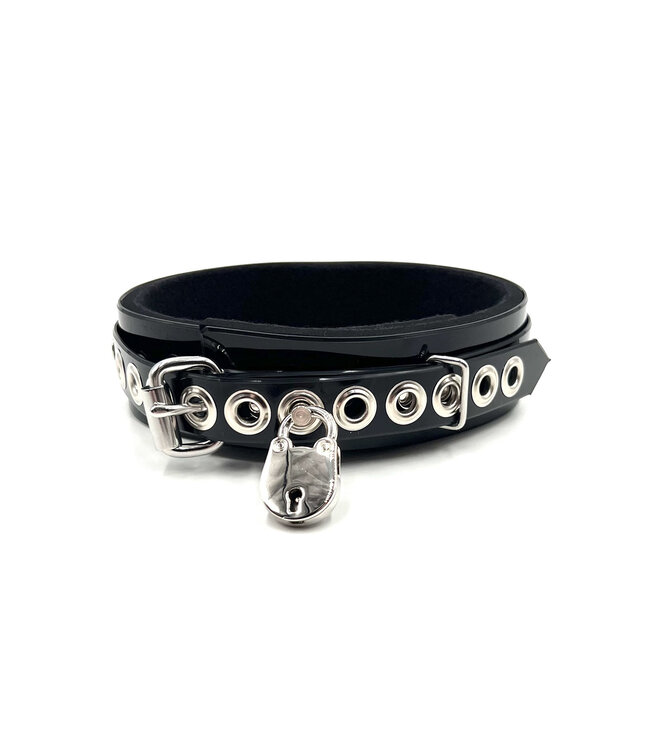 Lined PVC Bondage Collar | BDSM Gear