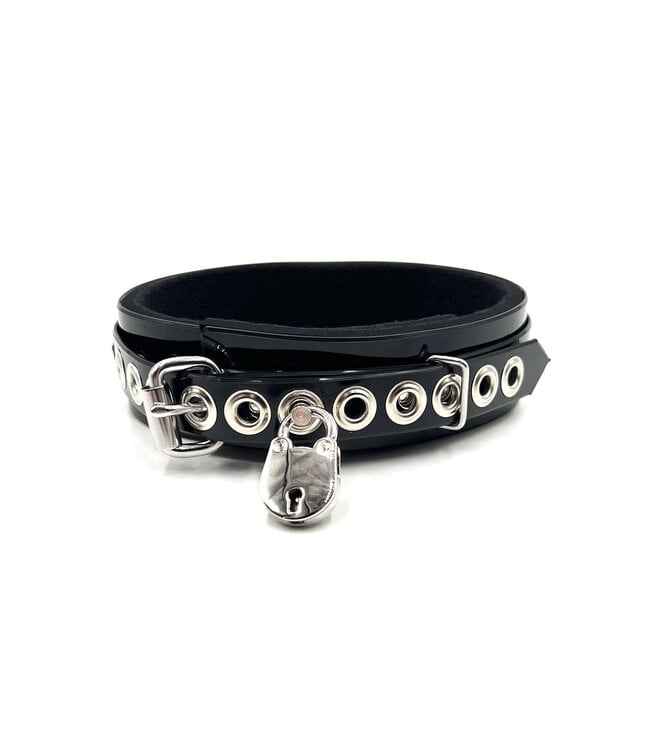 Lined PVC Bondage Collar