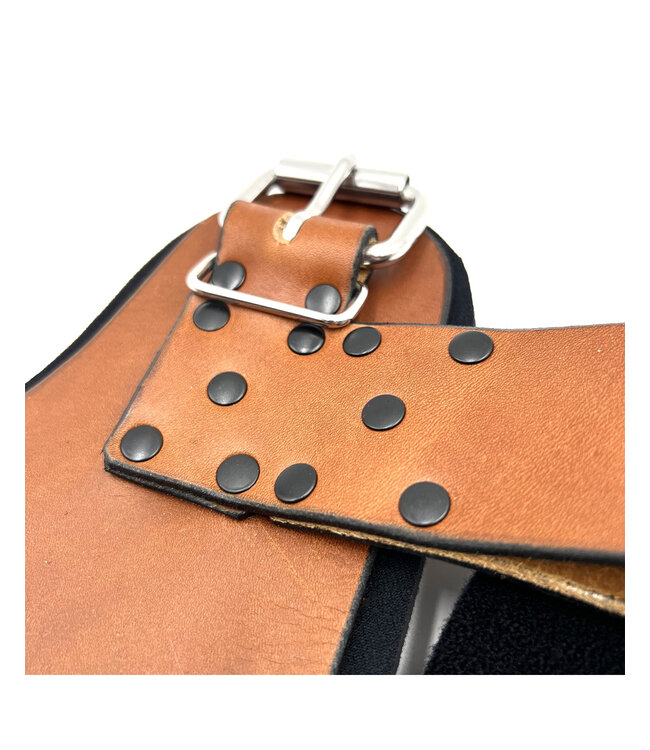 Padded Leather Ankle Suspension Cuffs