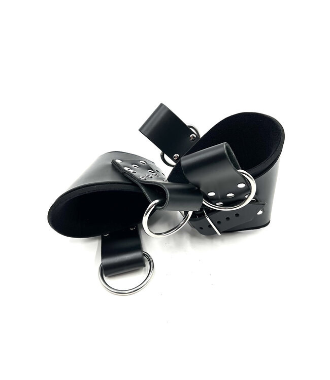 Padded Leather Ankle Suspension Cuffs