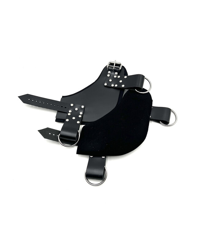 Padded Leather Ankle Suspension Cuffs
