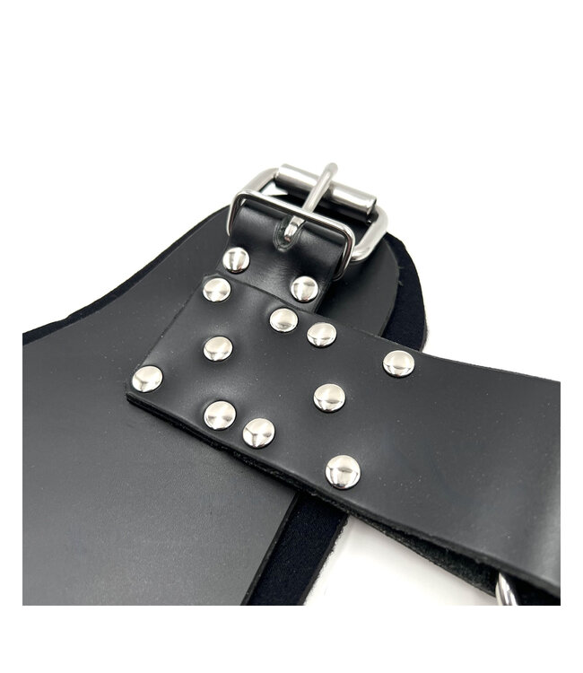 Padded Leather Ankle Suspension Cuffs