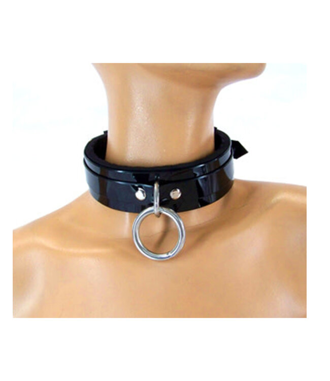 Classic Padded PVC Bondage Collar