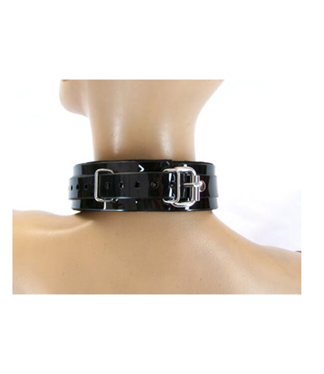 Classic Padded PVC Bondage Collar