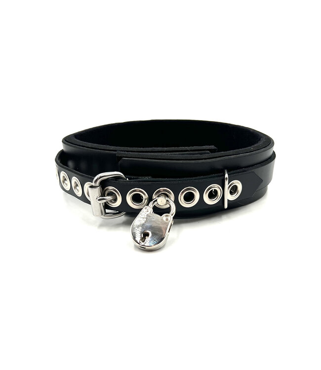Locking Leather/Neoprene Collar