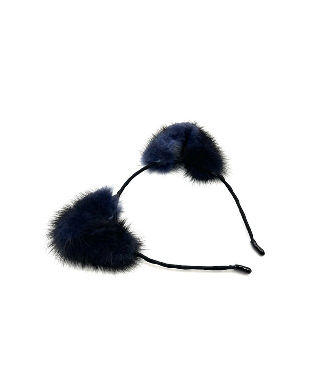 Mink Fur Cat Ears Headband