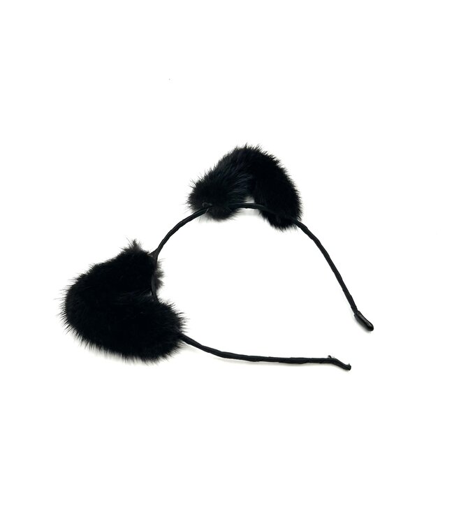 Mink Fur Cat Ears Headband