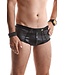 Men's Fetish black shorts with zipper