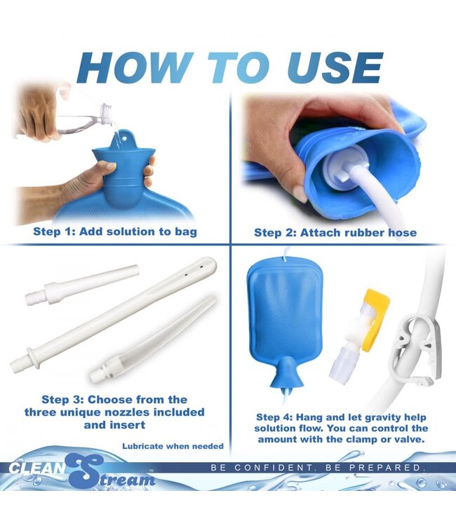 Deluxe Shower Enema Kit with 5 Tips