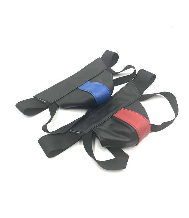 Center Stripe Leather Jockstrap